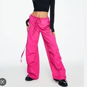 Solado pink parachute drawstring pants